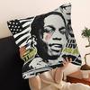 Rapper A-ASAP R-Rocky Pillow Covers Cartoon Sofa Decorative Home Double-sided Printing Short Plush Cute Cushion Cover