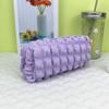 Lattice Case Pencil Cosmetic Bag With Soft Fabric High Storage Gift Capacity