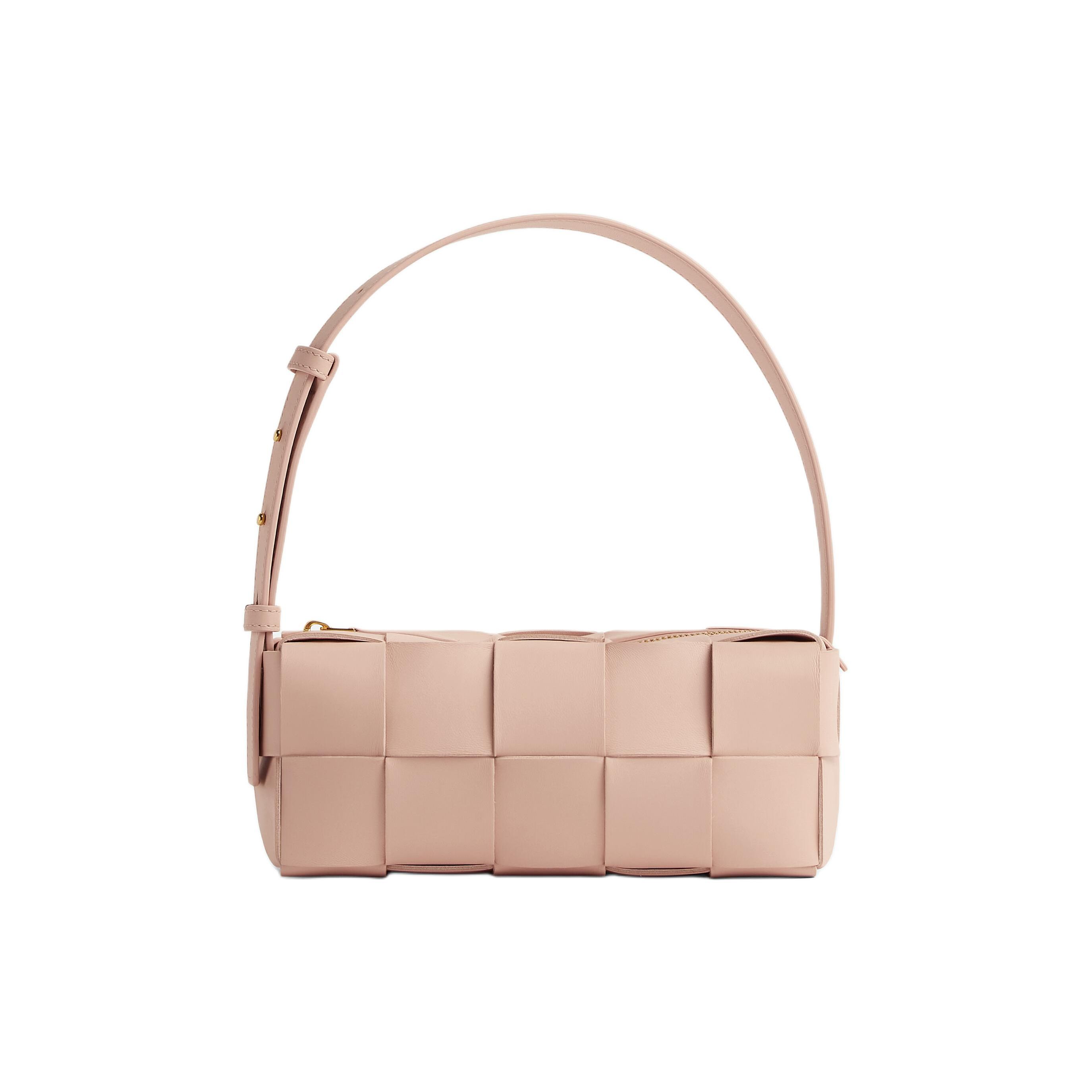

Bottega Veneta Small Brick Cassette Lotus/Gold Women Top_handle 729166-VMAY1-6917 Basic Set (Bag+Dust Bag)