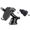 2-in-1 Car Phone Holder: Suction Cup & Air Vent Dashboard Mount