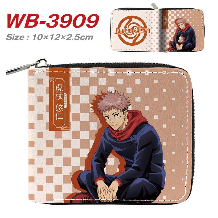 Jujutsu Kaisen Short Wallet Anime Cartoon Leather Bifold Card Holder Coin Purse for Students Men Women