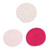 1/3pcs Handmade Braided Drink Coaster Woven Placemats Heat-Resistant Mat