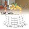 Stainless Steel Living Room Desktop Fruit Dish Durable Draining Fruit Basket Kitchen Decoration