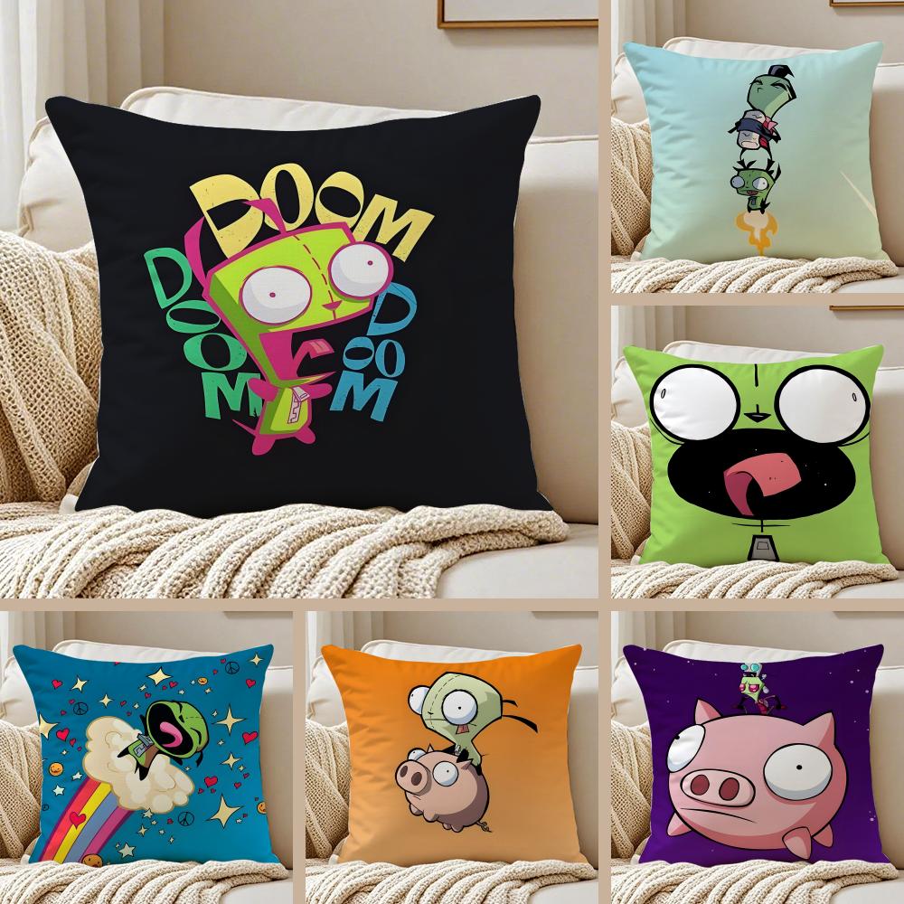 Animation I-Invader Cushion Cover Pillowcase Anti-Dustmite Living Room Sofa Decor Cushion Room