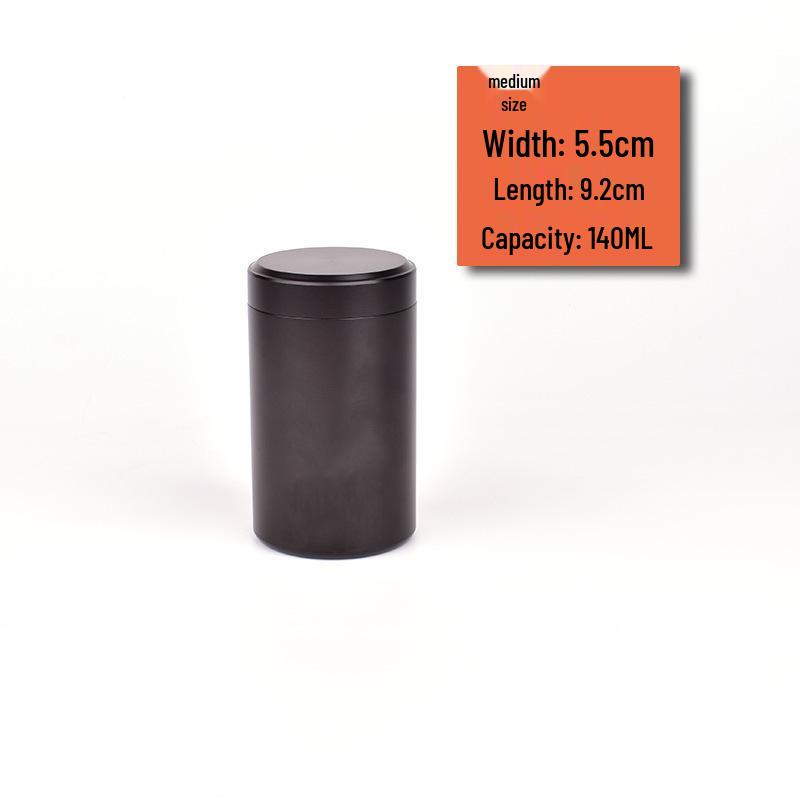 Mini Aluminum Alloy Sealed Tea Can - Compact Metal Storage for Loose Leaf Tea
