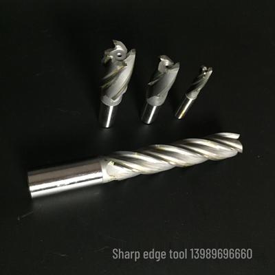 Carbide Insert Spiral End Mill with Straight, Taper & Morse Shanks, Non-standard Threaded Brazed Carbide Tool