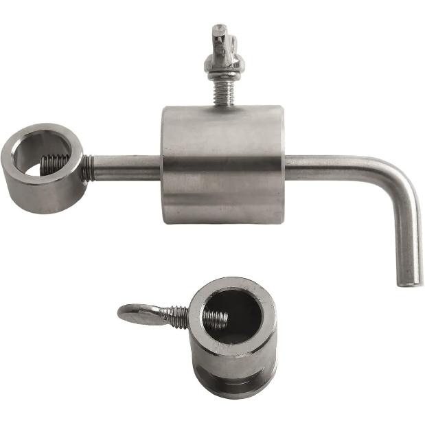 

BBQ Oven Balance,Skewer BBQ Rod Limiter Stainless Steel Weight Balancer BBQ Rod Balance Skewer,Limiter Rotisserie Roast Chicken Set