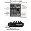 Professional Mixer Bluetooth 5.0 Computer Recording Live Broadcast Small Home Stage Audio Reverb System Sound Card Mixer