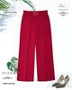High-Waisted Wide-Leg Summer Pants for Women - Casual, Loose Fit with Elastic Waist