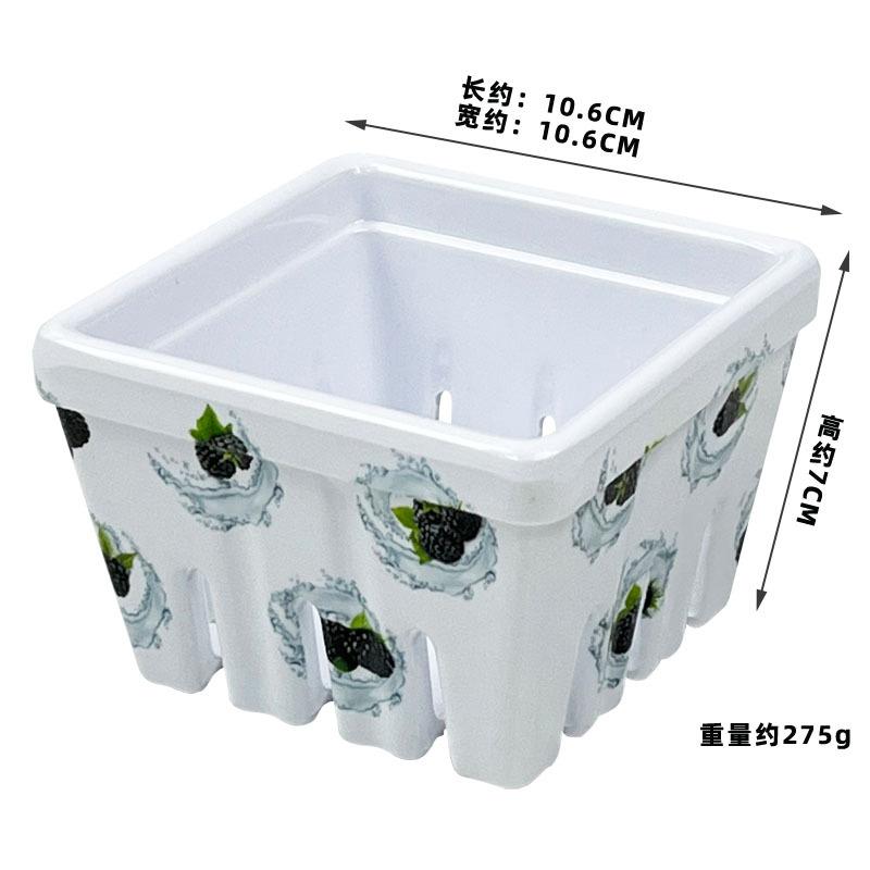 

Керамічні квадратні миски з квітковим принтом, дизайнерські миски з порожнинами, милі міні-соусниці для закусок, універсальний кухонний посуд для фруктів з дренажем, маленький столовий посуд 4 inches Вишня