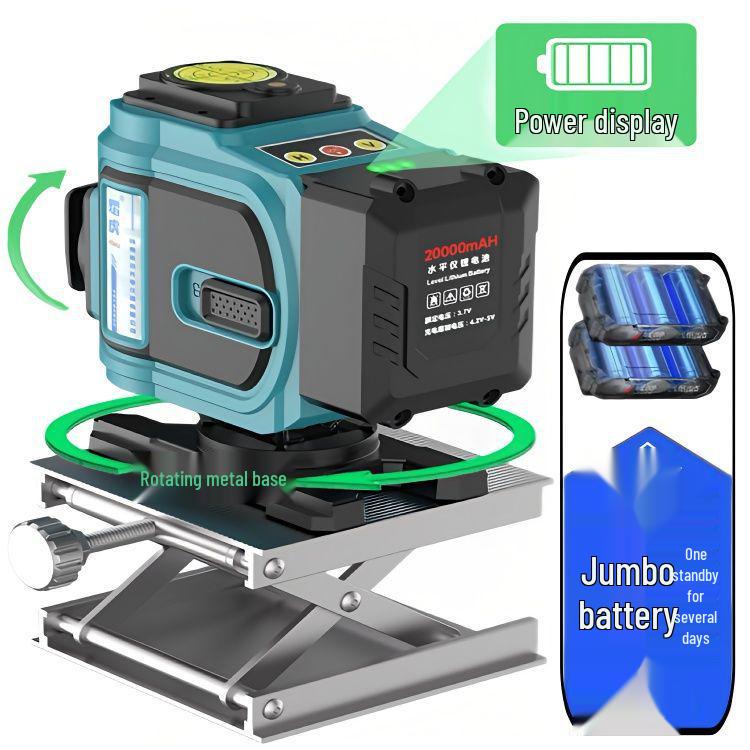 Infrared Laser Level with 16 High-Precision Lines, Automatic Leveling
