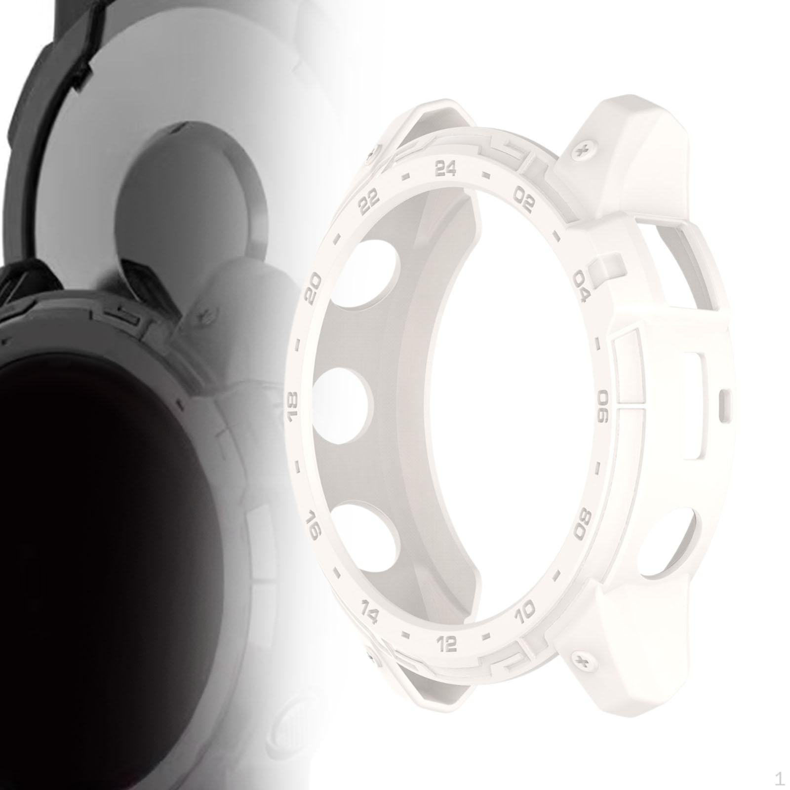 

Защитный чехол для часов, 54 мм, круглый, противоударный, с делениями, аксессуары, полый белый