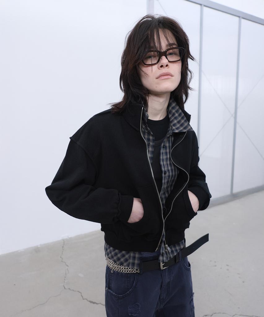 Lcdc™ Structured Zip-Up Jacket (Black)