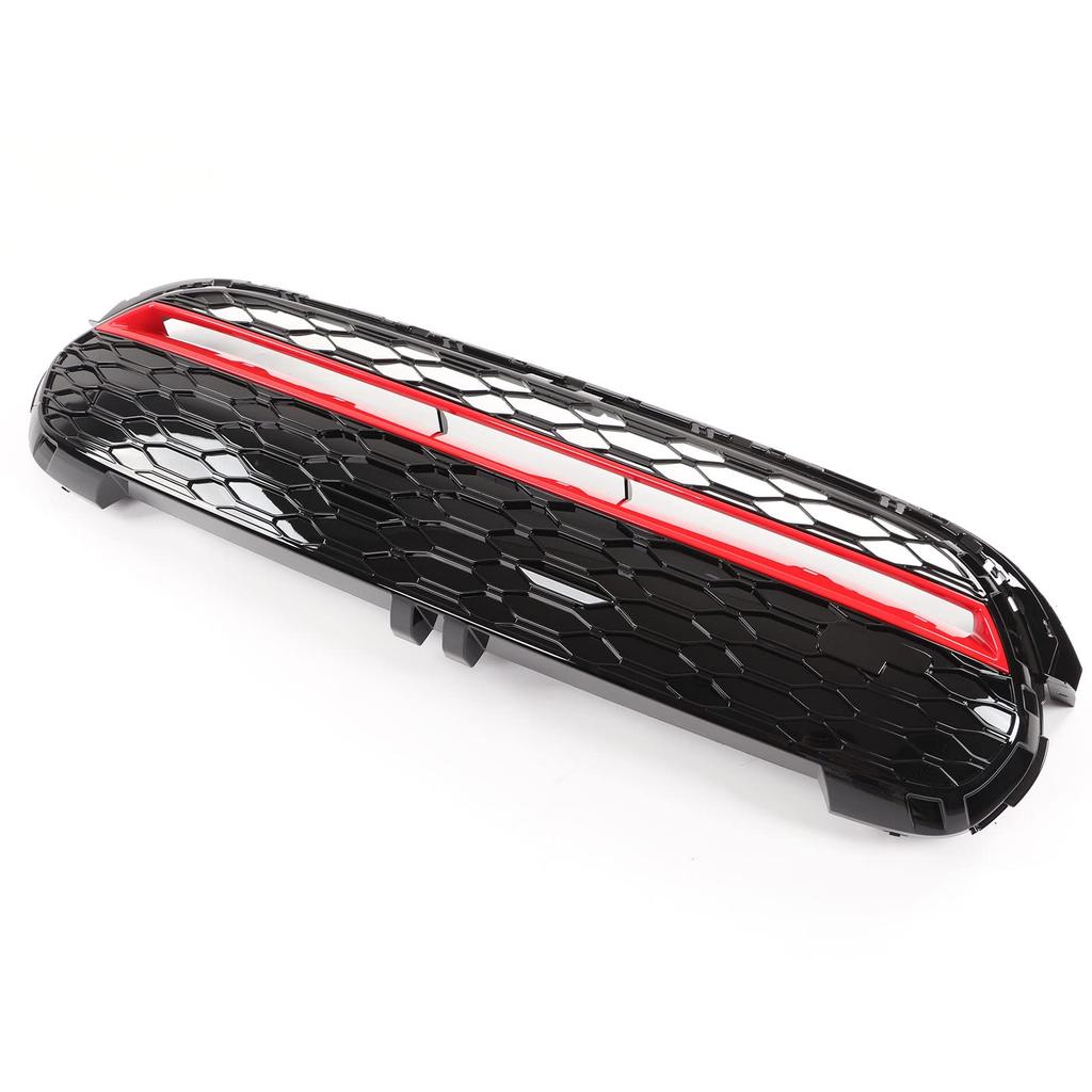 Frontstoßstange Auto Hochglanzschwarz Frontstoßstange Oben GP3 Kühlergrillsatz für MINI F55 F56 F57 One S JCW GP Kühlergrill, 2014-2021