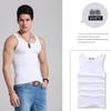 Men's Sports and Leisure Vest Solid Color Cotton Bottoming Elastic Fitness Tight Sports Hurdle Running Sweat-absorbing