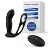 Vibrating Prostate Massager with Remote Control and Anal Plug - Lock Sperm Delay Ring - APP Controlled -Dropshipping Available