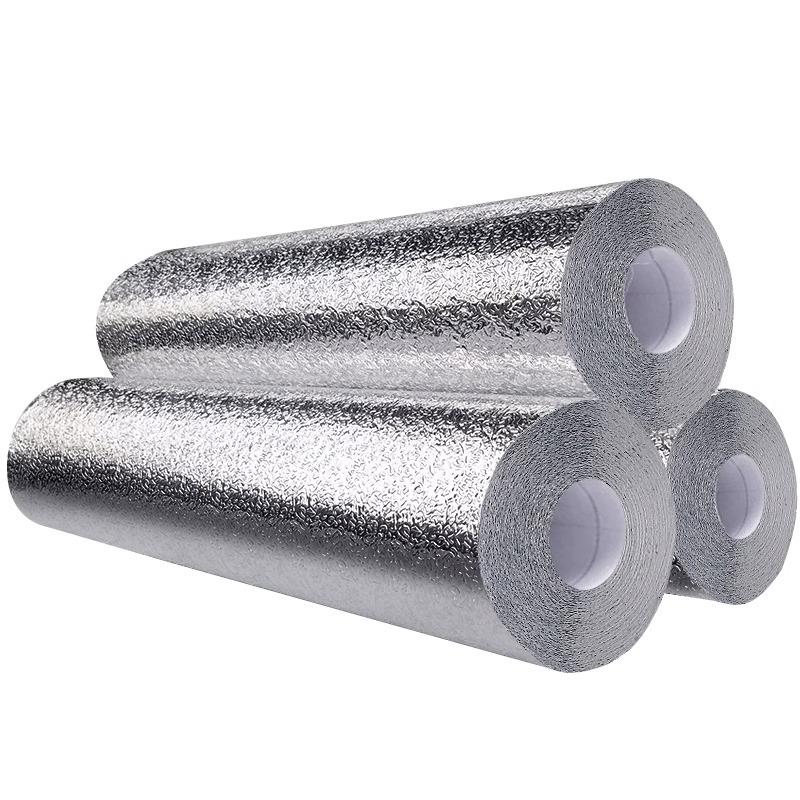 Fireproof High Temperature Resistant Cabinet Waterproof Moisture-proof Self-adhesive Wallpaper Tinfoil Aluminum Foil Ugly Artifact