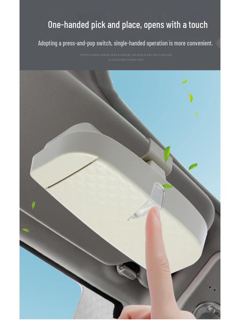 Creative Car Visor Glasses Storage Clip - Multifunctional Holder for Bills, Cards, and Glasses