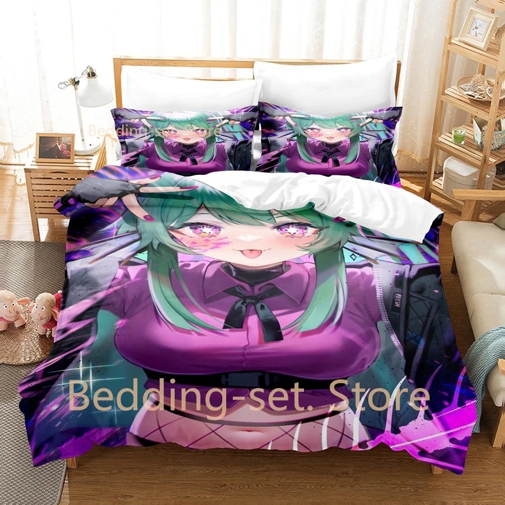 Finana Ryugu Bedding Set Single Twin Full Queen King Size Bed Set Adult Kid Bedroom Duvetcover Sets 3D Anime Bed Sheet Set