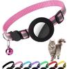 Air tag Cat pet Collar Breakaway Reflective Kitten Collar with Apple Air Tag Holder and Bell  kitten accessories