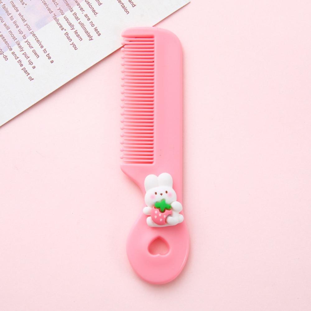 Wear Resistant Cute Student Portable Hair Comb Mini Children Baby Girl Hair Comb