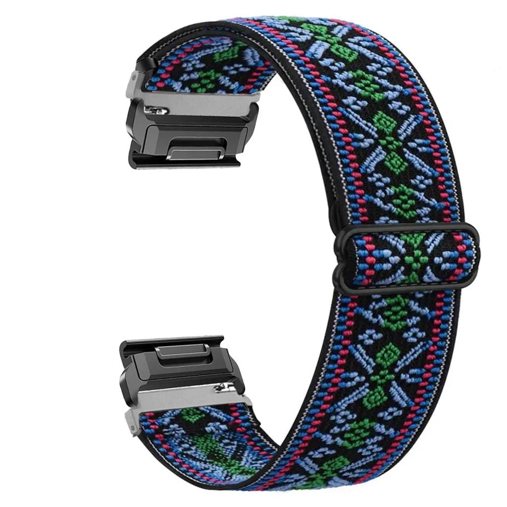 26mm 22mm Nylon Strap For Garmin Fenix 5 Plus 6X 7x Pro Band Watch Elastic Wristband Bracelet Fenix 6 5 Pro Venu2 Forerunner 945