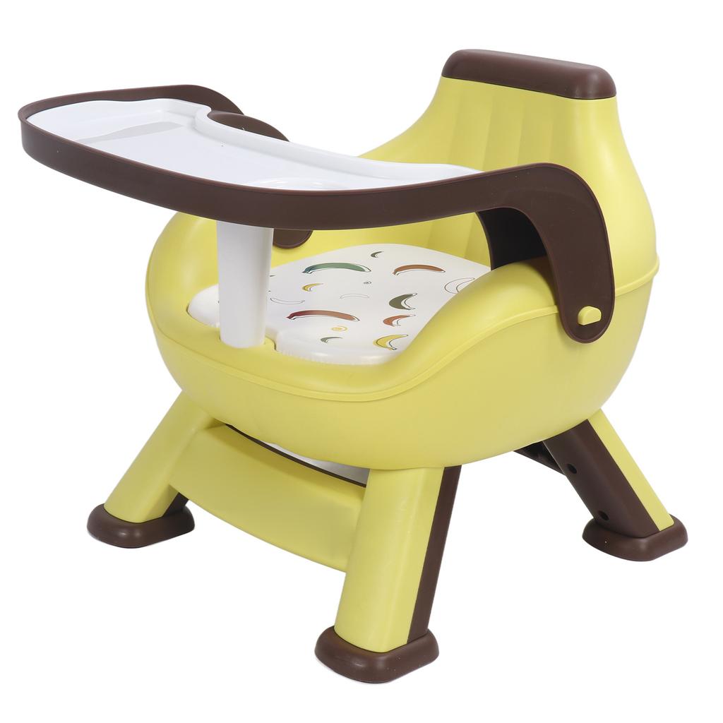 Baby Eating Chair with Double Layer Tray Squeaky Cushion Backrest Multifunctional Kids Dinning