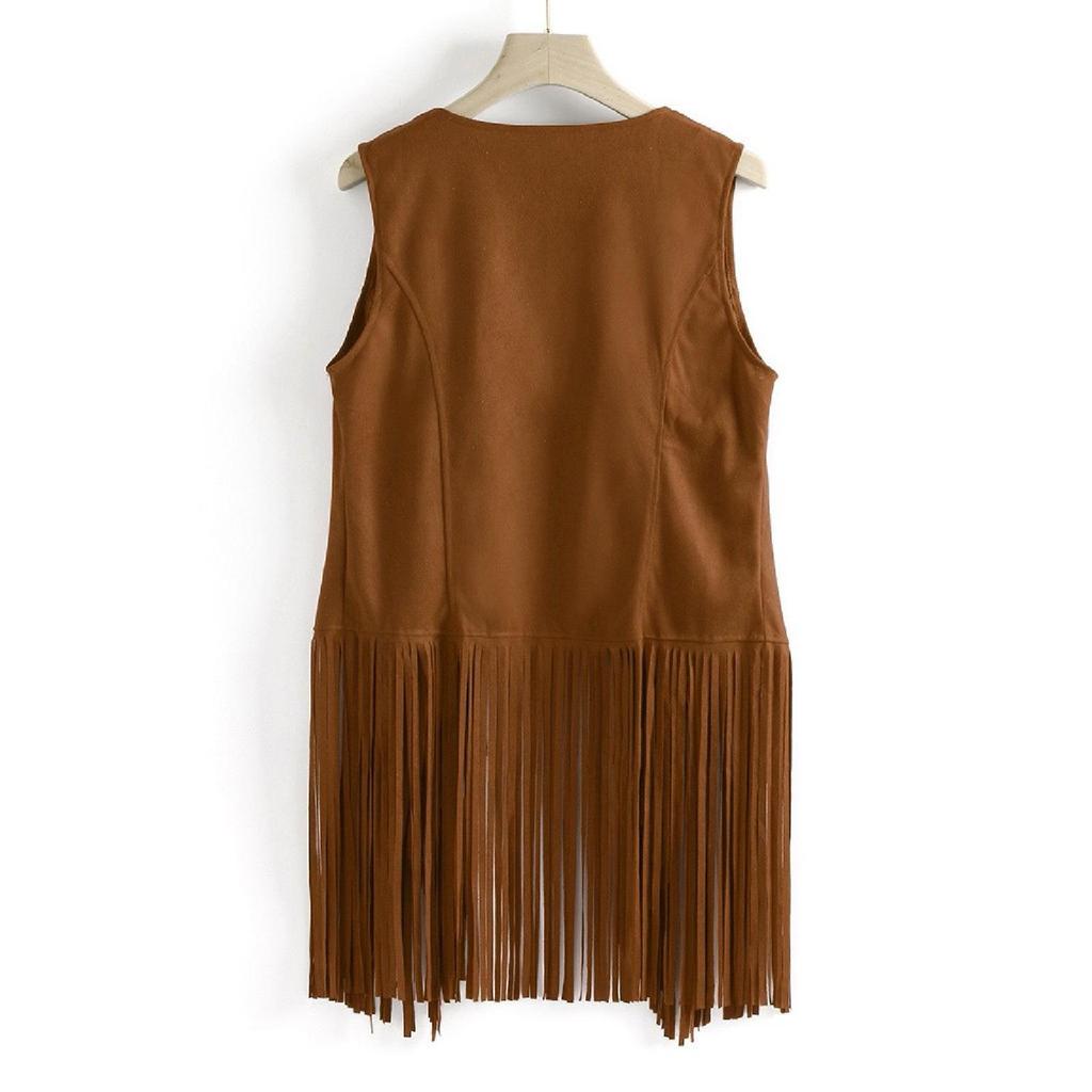 2024 European & American Spring/Summer Women's Slim Tassel Vest Tank Top