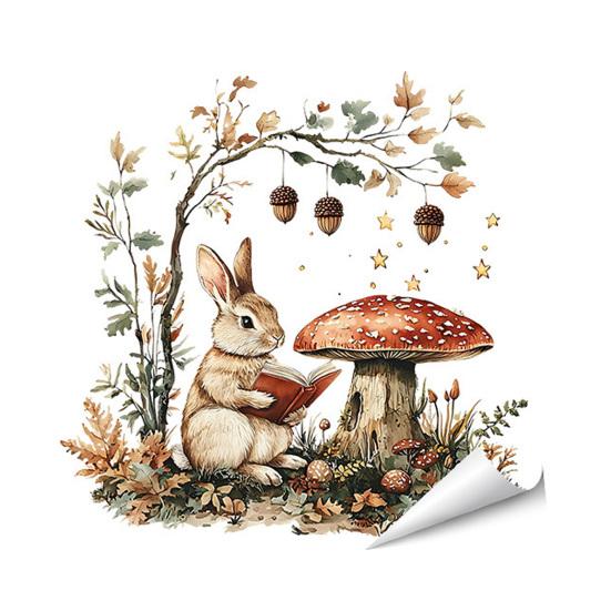 Adesivo Statico per Vetro Animali Cartoni Animati Rimovibile Impermeabile Decalcomania Decorativa per Finestra Casa Ufficio Soggiorno