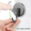 Vacuum Suction Cup Hooks Bathroom Shower Towel Robe Holder Waterproof Removable Door Wall Mounted Hooks Glass Tile Sucker Hanger