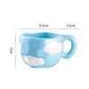 Handmade 300ML Cute Creative Irregular Ceramic Mug for Home Use Flower Clouds Mugs Coffee Cups Breakfast Milk Tea Gift Drinkware