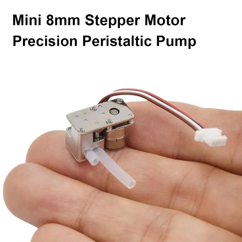 Tiny 8mm Water Pump Stepper Motor Metering Precision Peristaltic Pump Flow Control Water Liquid Pump for Medical Experiment