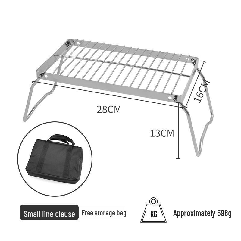 

Portable Folding Stainless Steel Camping Stove Stand