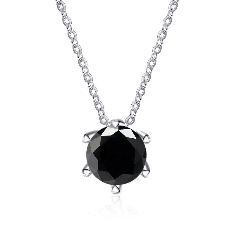 Bague Ringen 1/2 Carat Real Moissanite Pendant Necklace For Women  With Certificat 100% 925 Sterling Silver Wedding Party Bridal Fine Jewelry