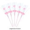 5pcs/lot Artificial Heart Shaped Berry Picks Flower Stem Branches for Valentines Day Wedding Party Home Table Decoration Gifts
