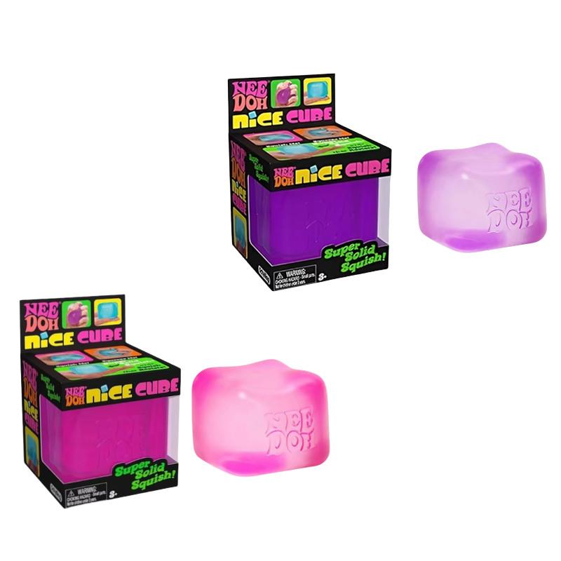 Schylling NeeDoh Nice Cube Squishy Slow Rising Pallina Antistress Giocattolo Fidget Sollievo dallo Stress Ansia Giocattolo Sensoriale per Bambini e Adulti