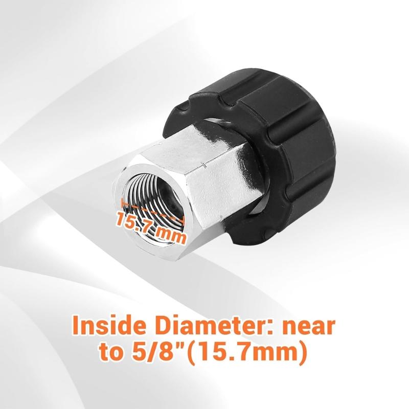 Stainless Steel M22 14mm Female Thread To 3/8 FNPT Adapter For High Pressure Washer Hose Connection Durable Garden Tool