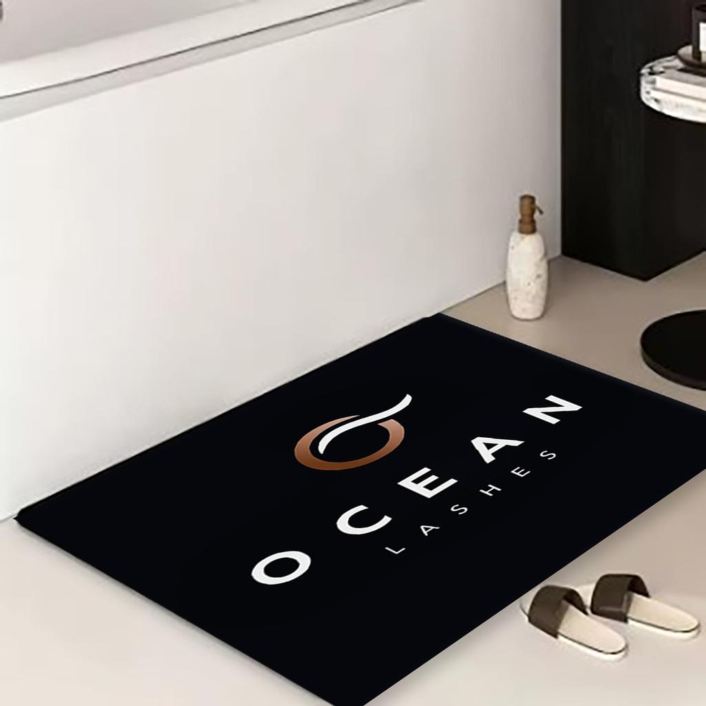 Pink Eye Print Letter Graphic Mat Modern Polyester Anti-slip Bathroom Floor Mat For Household Home Decorative Entrance Door mats