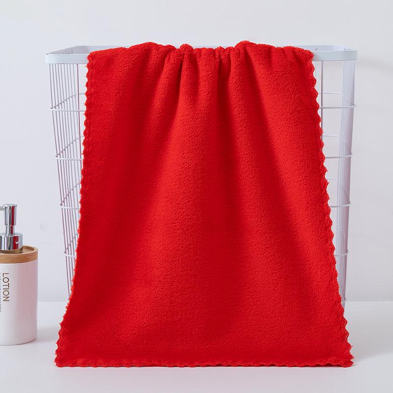 Coral Fleece Towel Set: Absorbent Bath & Face Towels with Customizable Gift Options