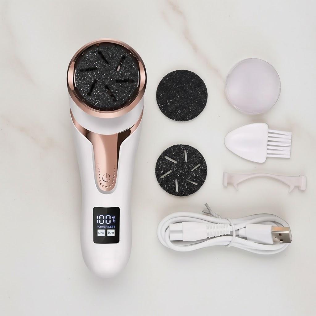 Electric Foot Grinder Dead Skin Remover Callus Removal Tool Waterproof Pedicure Machine for Home Foot Care Easy to Clean
