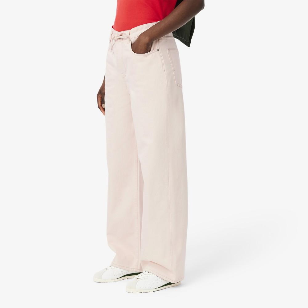 [Lacoste] Women's Wide Fit Color Denim Pants HF2448-55GHCZ
