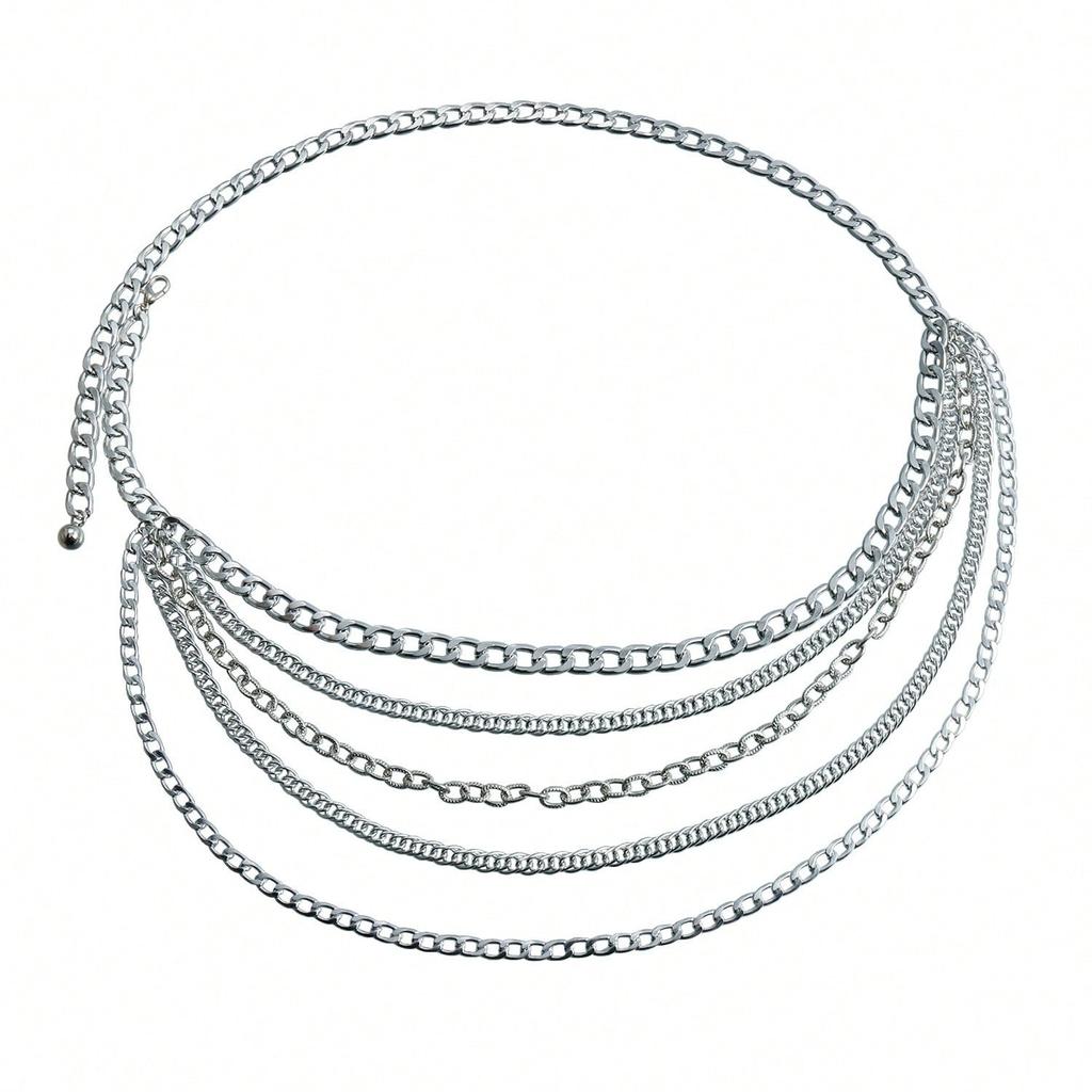 European and American Jewelry Hip-hop Multi-layer Claw Chain Chain Waist Chain Women's Fashion Temperament Skirt Belt High-end Sense