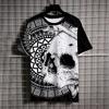 Hell Style Fugees Demon 3D Print T-Shirts Streetwear Men Fashion Oversized O-Neck Short Sleeved T Shirt Tees Tops Clothing
