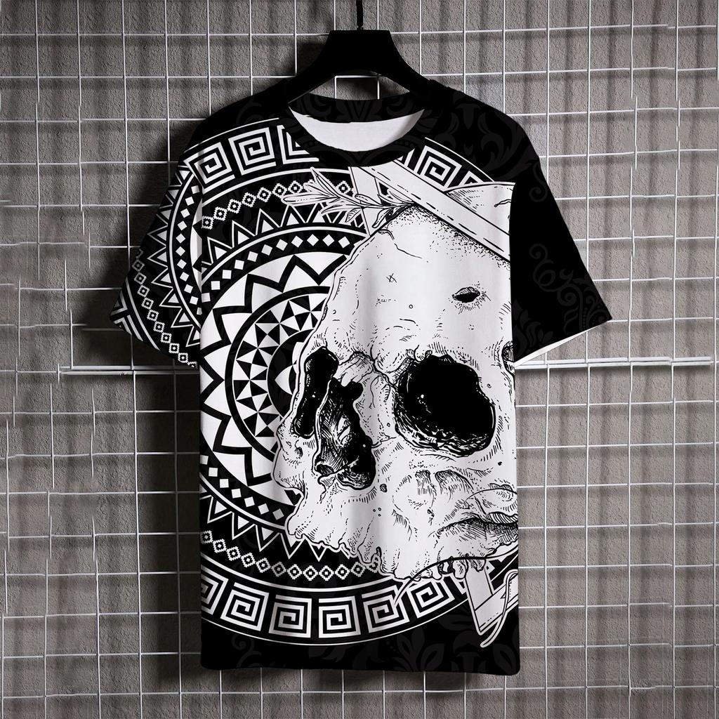Hell Style Fugees Demon 3D Print T-Shirts Streetwear Men Fashion Oversized O-Neck Short Sleeved T Shirt Tees Tops Clothing