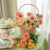 Handcrafted Artificial Tea Rose Bouquet for Wedding Decoration