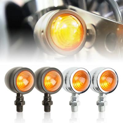 2Pcs Universal Motocicleta Turn Lamp 12V Luz de Sinalização LED LED Piscando Indicadores de Luz Blinker para Kawasaki Suzuki Yamaha