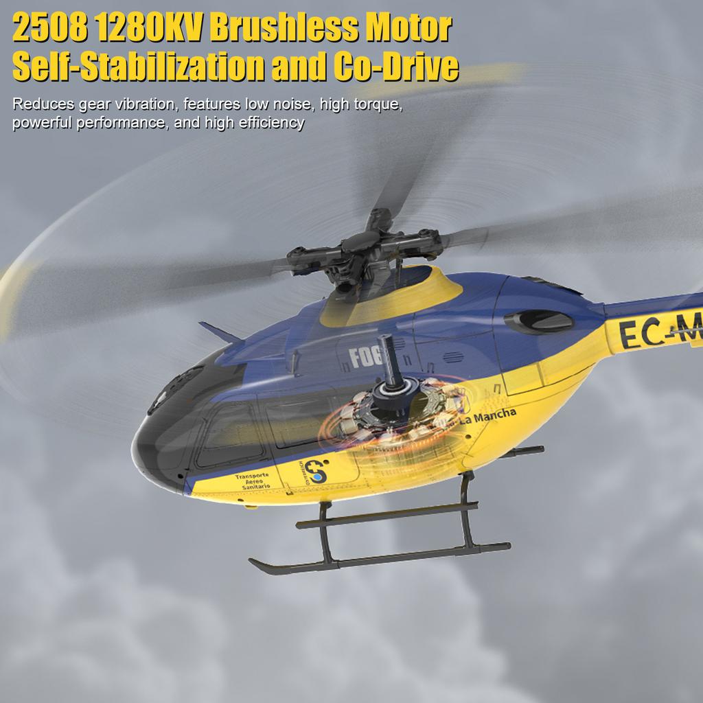 Remote Control Helicopter with Brushless Motors, Altitude Hold, Gyro, Optical Flow Positioning Function and LED Lights,