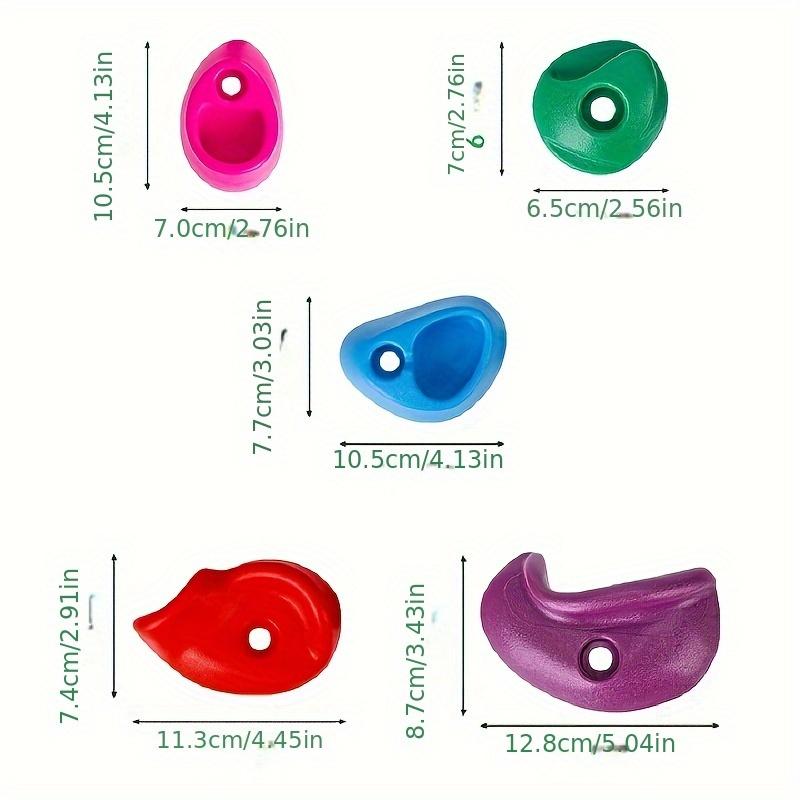 20 Rock Climbing Wall Kit with Colorful Hand Foot Grips Durable PE Material Sturdy Up Includes Installation Hardware for Indoor