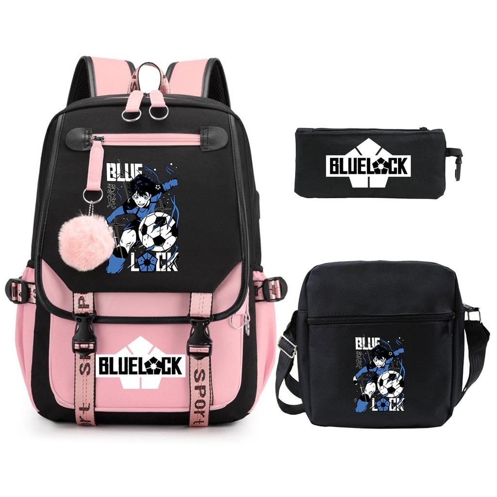 Peripheral Printing Children'S Backpack Set Leisure Student Schoolbag Pencil Bag Shoulder Bag