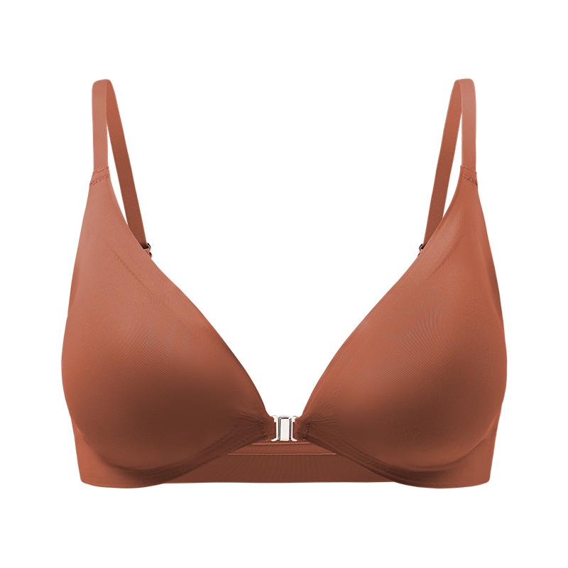 Seamless Front Buckle Bra for Small Busts - Sexy, Supportive, Large Size with Beautiful Back Design